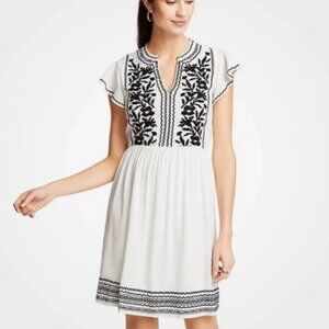Ann Taylor Embroidered Dress